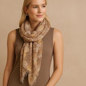 Nordstrom Brown Sheath Scarf Casual